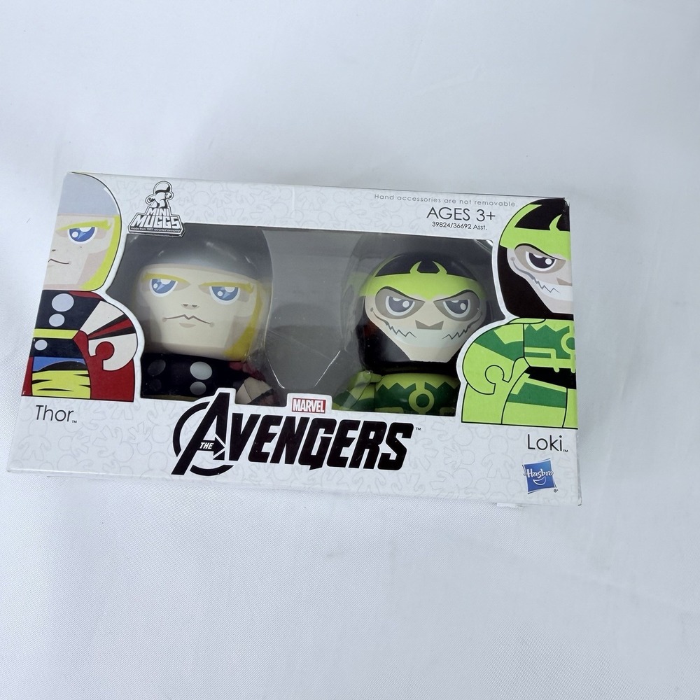 Thor and Loki Mini Muggs 2 Pack Mighty Muggs Ages 3+ Marvel The Avengers Hasbro